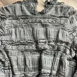POL Elegant Dark Gray Fully Lined Lace &‎ Crochet Dress size smal thumbnail 15