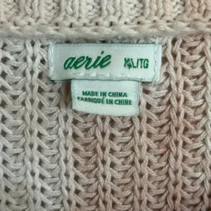 Aerie Womens XL‎ Peach Tie Dye Oversized Cotton Knit Scoop Neck Sweater Slouchy thumbnail 2