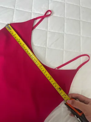 Zara Fuchsia Slip Maxi Dress Minimalist Barbiecore Summer Vacation Size S thumbnail 5