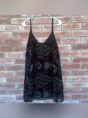 Abercrombie Velvet Slip Dress Women’s Medium Dark Romantic Witchy Vampire Gothic thumbnail 7