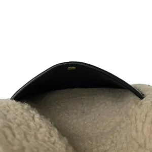Anthropologie Mali + Lili Gwen Black Faux Leather Vegan Sherpa Sling Bag Handbag thumbnail 3