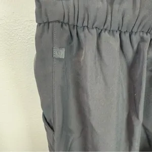 Lululemon Pants‎ Size 6 Black Noir Crop Wide Leg High Tie Waist Travel Casual thumbnail 4