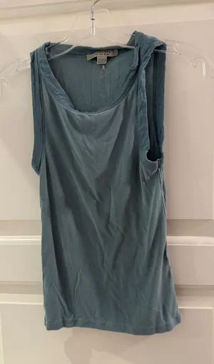 All Saints Ribbed Tank in Teal Blue thumbnail 1
