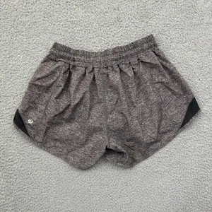 Lululemon Hotty Hot Shorts Low Rise 4" Heather Lux Gray Athletic Women's 6 thumbnail 2