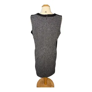 Liz Claiborne Shift Dress Womens‎ Large Black Multi Tweed Sleeveless Career NEW thumbnail 6