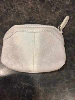 Brighton White Pebbled Leather Heart Coin Purse thumbnail 2