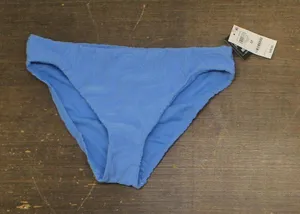 NWT Bar III Textured Shirred-Side Bikini Swim Bottom MBHW24550 Cobalt Blue M thumbnail 1