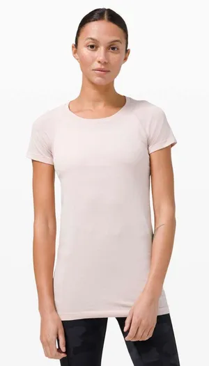 Lululemon Swiftly Tech T-Shirt 2.0 Heather Pink Size 6 thumbnail 1