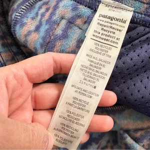Patagonia Women’s Micro D Joger Fleece Pants Pull On Drawstring in Trees Ikat M thumbnail 9