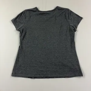 J. McLaughlin T-Shirt Womens Large Gray Crew Neck Short Sleeve Silk Cotton Blend thumbnail 6