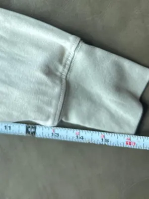 Uniqlo Minimalist Lightweight Mock Neck Long Sleeve Cotton Top in Beige thumbnail 10
