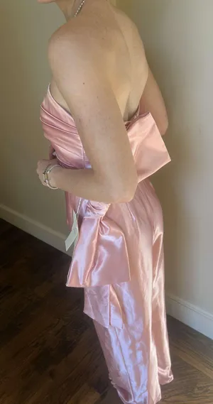 LAN Ting Bride Dress Pink Size 6 thumbnail 3