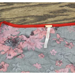 NWT Free People Venice Floral Tie Front Top OB1434186 Night Combo Red Black L thumbnail 6