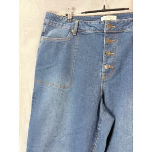 NWT Daily‎ Thread Jeans Blue Denim Button Fly Cropped Wide Leg Pants 18W Plus thumbnail 8
