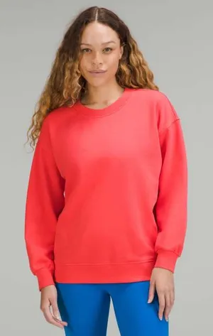 LULULEMON- Perfectly Oversized Crew Sweatshirt Casual Pullover Comfort Cozy thumbnail 1