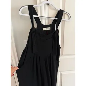 Natural Life NWT Black Tie Strap Linen Blend Wide Leg Jumpsuit Overalls Small thumbnail 5