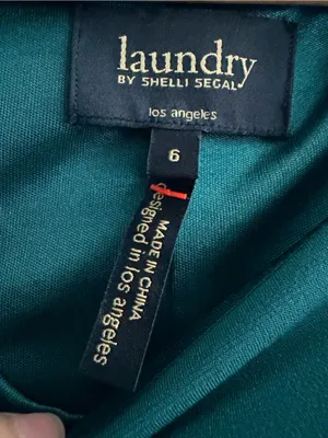 Laundry By Shelli Segal Teal Sleeveless Midi Dress with Side Ring Detail thumbnail 3