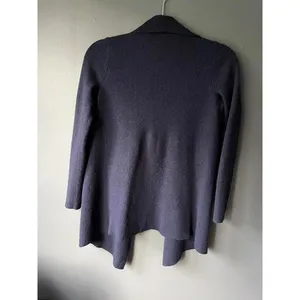 Lauren Ralph Lauren Women's Open Front Cardigan - Size M - Navy Blue thumbnail 2