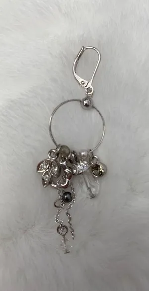 Adrian Buckley NIB England Jewellery Silver Multi-Charm Dangle Earrings thumbnail 9
