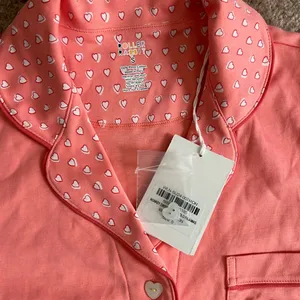 NWT Roller Rabbit Pink Watermelon Monkey Embroidered Polo Pajamas Size Small thumbnail 5