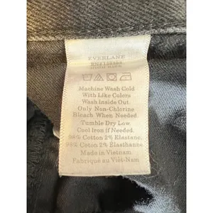 1251 | Everlane High Rise‎ Skinny Stretch Denim Jeans Black Womens 26 thumbnail 6