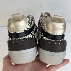 Shu Shop Women's 7 Sneaker Paulina In Natural Snake Print Distressed Suede Upper thumbnail 11