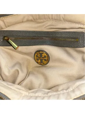 Tory Burch Large Leather Horsebit Jaden Tote Elephant thumbnail 5