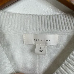 All:row White Cropped Tank Top‎ Size Large thumbnail 3