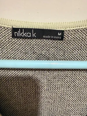 Unbranded Light Green Floral Tie-Front Sweater thumbnail 2