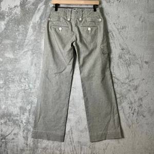 James Perse Y2K Gray Low Rise Utility Wide‎ Leg Pants 25 Indie Sleaze Baddie thumbnail 4