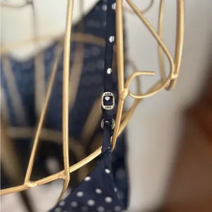 Abercrombie & Fitch Essentials Polka Dot Cami Top Small Navy thumbnail 9