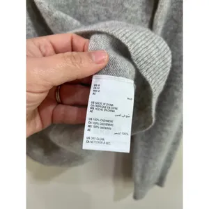 Charter Club‎ Luxury Cashmere Gray Crew Neck Sweater Size Medium thumbnail 4