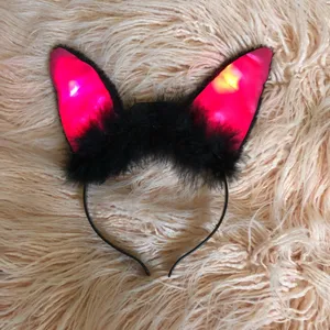 Halloween Light Up Cat Ears Pink thumbnail 4