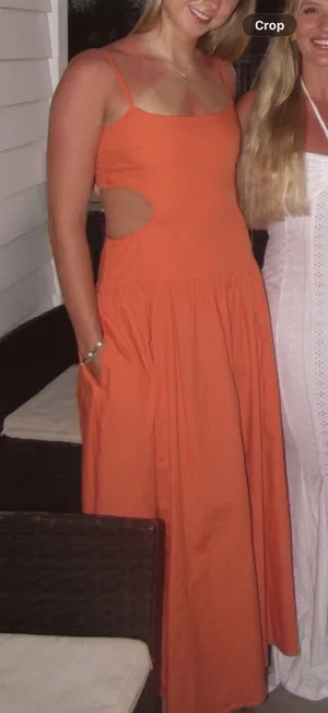 Abercrombie Drop Waist Maxi Dress thumbnail 4