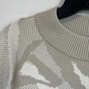 Athleta Merino Extra‎ Fine Blend Neutral Beige Tanish Lounge Sweater Size XS thumbnail 3