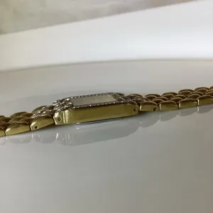 Vintage ELGIN Gold Tone & Rhinestones Bracelet Watch thumbnail 10