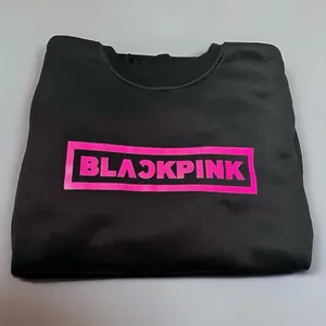 BLACKPINK JENNIE Kpop Black Long-Sleeve Pullover Sweatshirt thumbnail 3