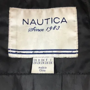 Nautica Women’s Black Puffer Faux Fur Hood Zipper Button-Up Fall Winter Jacket thumbnail 11