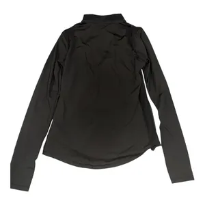 Victoria Sport Black 1/2 Zip Long Sleeve Athletic Pullover Top with Thumbholes S thumbnail 2
