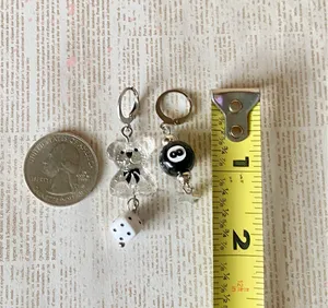 Handmade y2k retro kawaii funky style dangle earrings  thumbnail 5