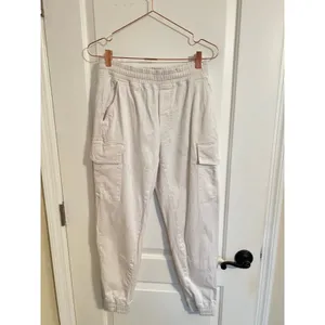 Varley Savona Cargo Jogger Women XS White Slim Tapered Cotton Stretch Pants‎ thumbnail 4