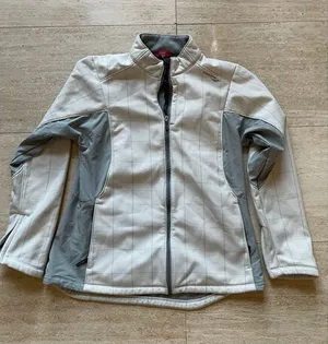 Soucony Light Gray Fleece-Lined Winter Jacket with Zip Pockets‎ Size L thumbnail 1