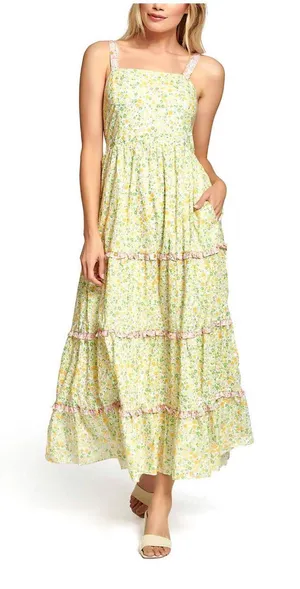 Lost + Wander Sleeveless Floral Tiered dress thumbnail 1