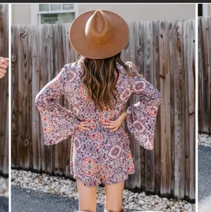 Long Sleeve Pocketed Romper Size Medium thumbnail 4