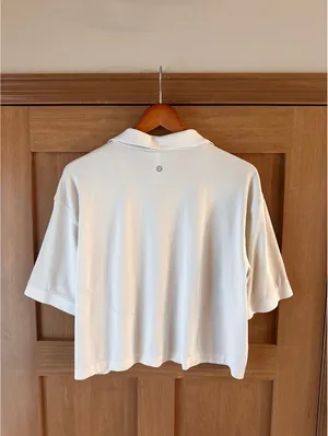 Lululemon Swiftly Tech Relaxed-Fit Polo Shirt in White Women’s size 14 LW3GMJS thumbnail 6