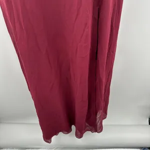 Birdy Grey Gwennie Chiffon Bridesmaid‎ Maxi Dress in Cabernet Red Sz M NEW thumbnail 5