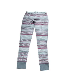 Victoria's Secret Pink‎ Fair Isle Print Thermal Leggings M thumbnail 2