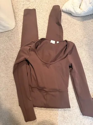 Aritzia Wilfred Free Maxe Jumpsuit BROWN thumbnail 3