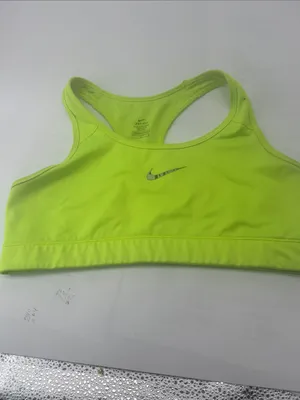 Nike Neon Lime Racerback Sports Bra thumbnail 4