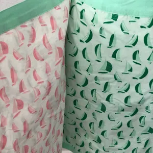 Vineyard Vines Bermuda Reversible Wrap Mini Skirt Sailboat Print Pink Green 4 thumbnail 4